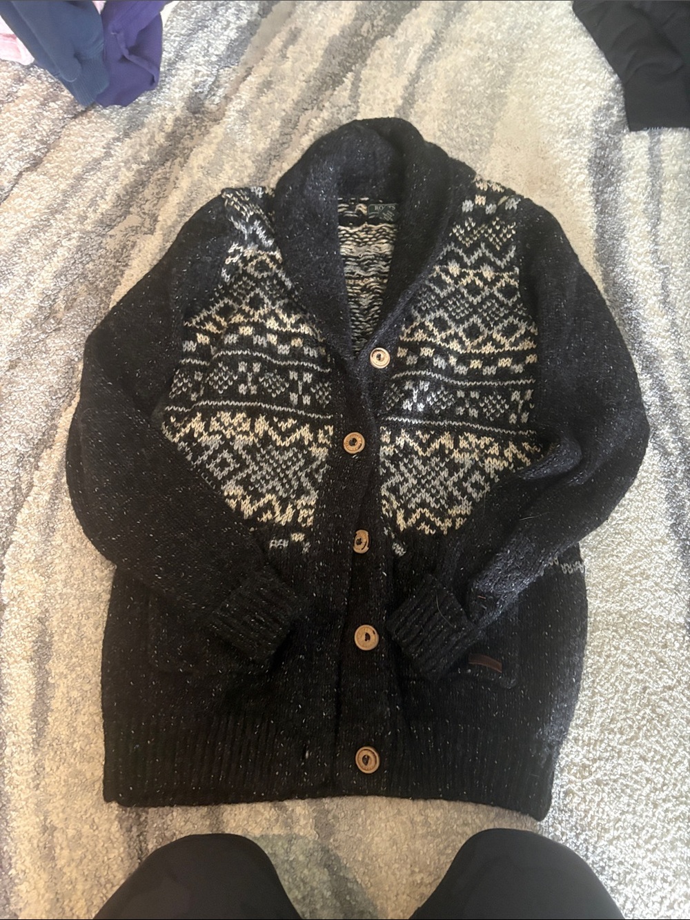 Roots Knit Cardigan Sweater